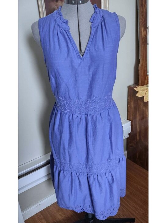 St. John's Bay Dresses & Skirts - St. John's Bay Sleeveless Tiered Eyelet Sundress — Periwinkle Blue